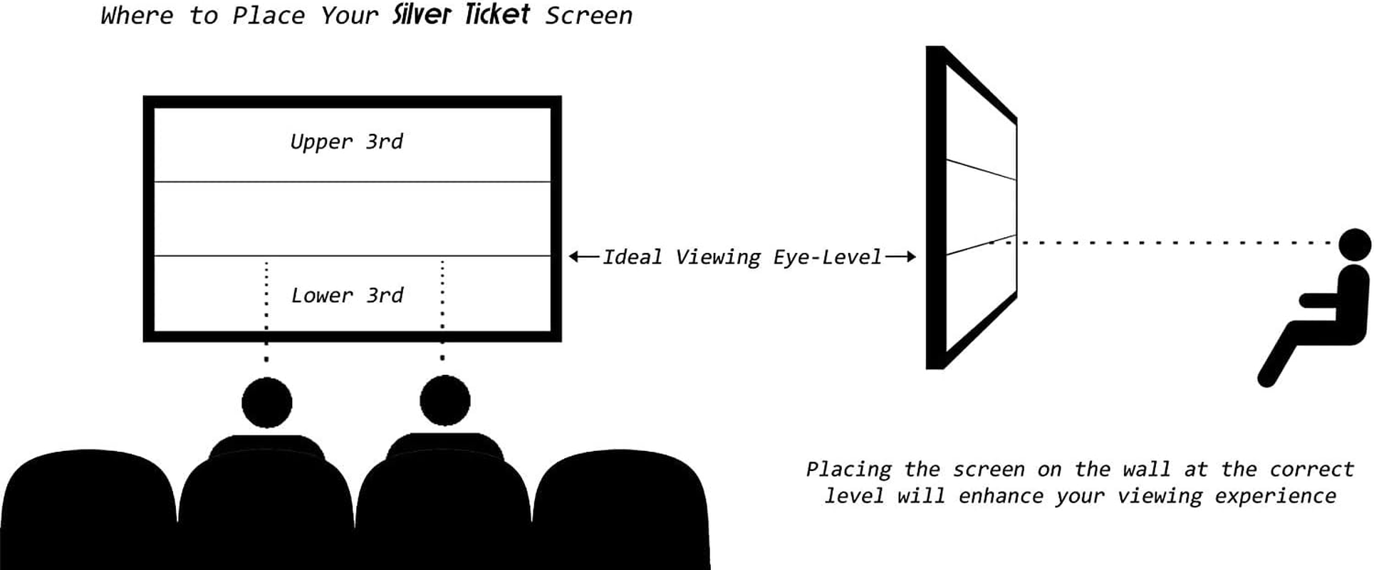 STR Series 6 Piece Home Theater Fixed Frame 4K / 8K Ultra HD, HDTV, HDR & Active 3D Movie Projection Screen, 16:9 Format, 92" Diagonal, Woven Acoustic Material STR-16992-WAB - Image 5