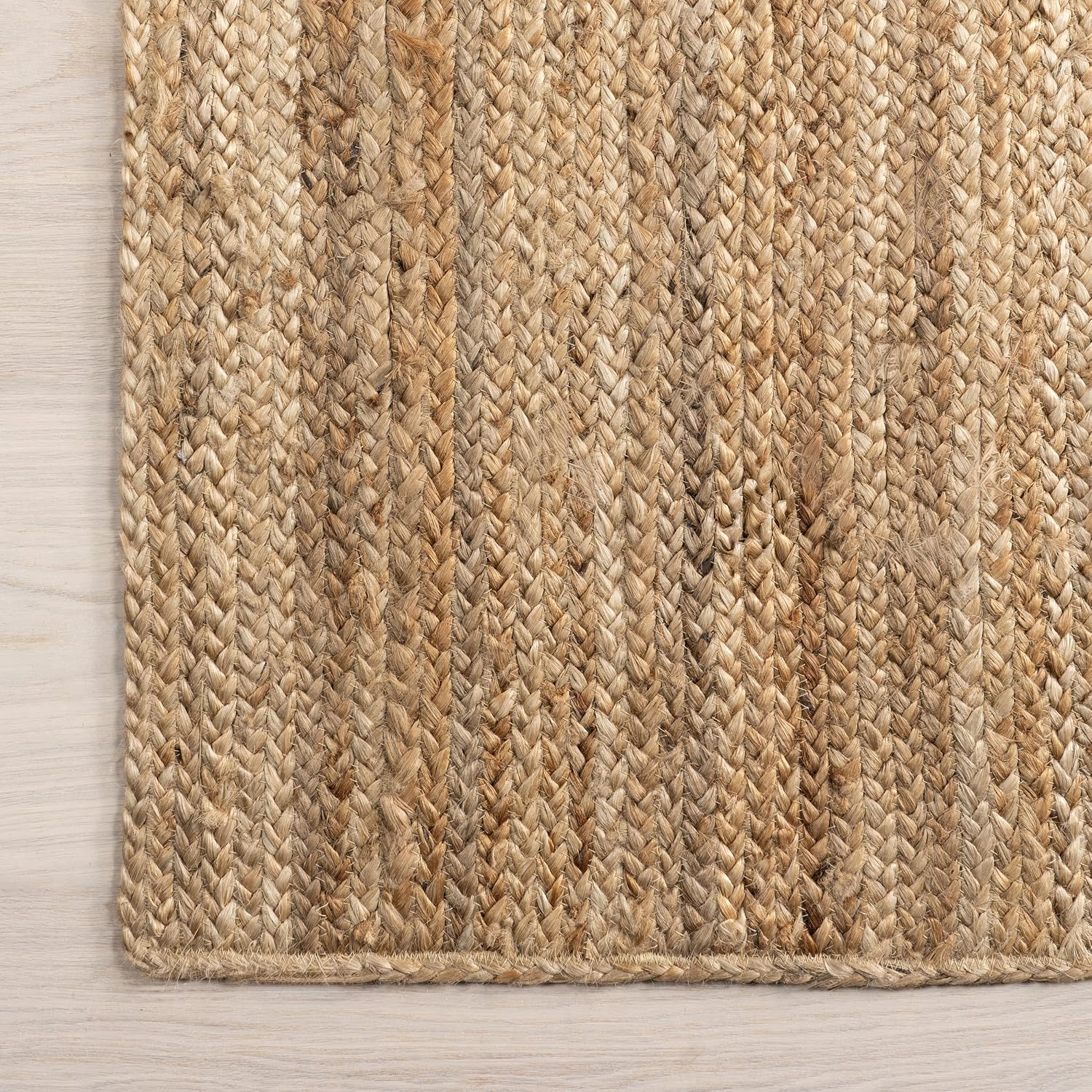 2X8 Rigo Jute Hand Woven Area Rug, Natural, Solid Farmhouse Design, Natural Fiber, for Bedroom, Living Room, Dining Room, Hallway, Office, Kitchen, Entryway - Image 4