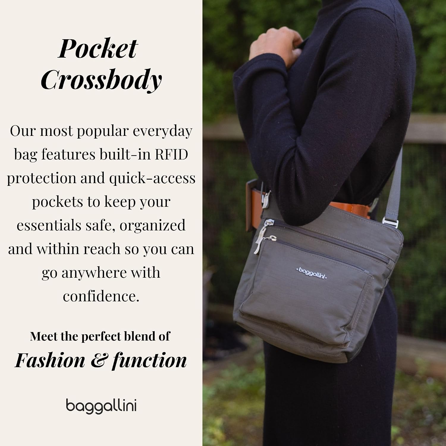 Pocket Crossbody Bags for Women 8X8 Small Lightweight Durable Water-Resistant Travel Purse W/Rfid - Image 2
