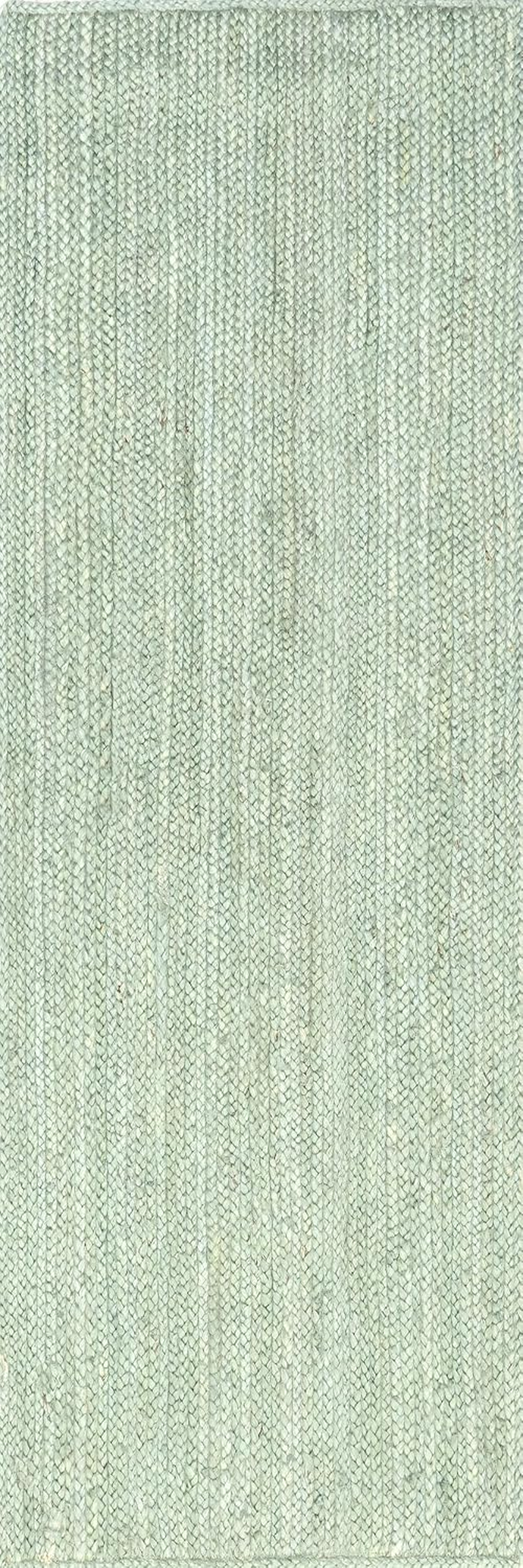 Rigo Handmade, Green, 2'6" X 6', Hand Woven, Farmhouse, Jute, Soft and Textured, High Traffic, Stain Resistant, Easy Clean, Durable Area Rug for Bedroom, Living Room, Dining, Den, Foyer - Image 3