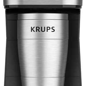 : 2 Cup Coffee Maker, Simply Brew Stainless Steel Single Serve Drip Coffee Machine and Travel Tumbler 14 Ounce Stainless Steel Tumbler Included 650 Watts Coffee Filter, Compact Silver and Black