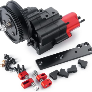 Metal Complete Transmission Case Gearbox with Dig Gear 2 Speeds for 1:10 Axial SCX10 RC Crawler Car