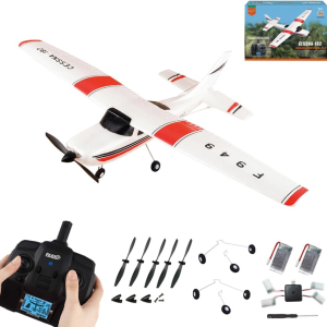 F949 RC Plane 3CH 2.4Ghz Remote Control Airplane EPP 3D6G RTF RC Airplane for Beginners Easy to Fly RC Glider with 2 Batteries Propellers Landing Gear (2BSL)