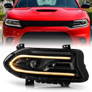 - for 2022-2023 Dodge Charger Halogen Type Factory Switchback LED DRL Projector Headlight Headlamp Passenger Side