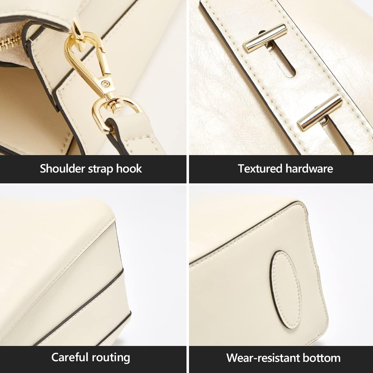 Women Crossbody Handbags Genuine Leather Satchel Handbags for Women Top-Handle Shoulder Tote Purses - Image 6