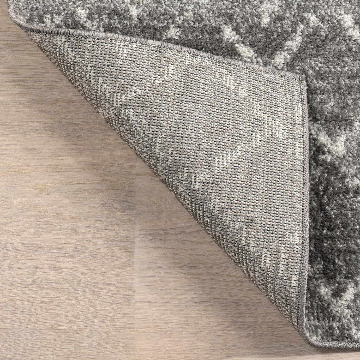 2X12 Moroccan Blythe Area Rug, Dark Grey, Faded Bohemian Design, Stain Resistant, for Bedroom, Dining Room, Living Room, Hallway, Office, Kitchen, Entryway - Image 5
