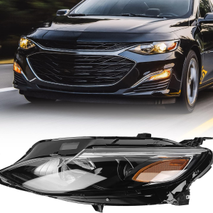 Headlights Assembly Compatible with 2019 2020 2021 2022 Chevy Malibu Head Lights Replacement Halogen Model Projector Headlamp Left Driver Side OME 84680167 84650573
