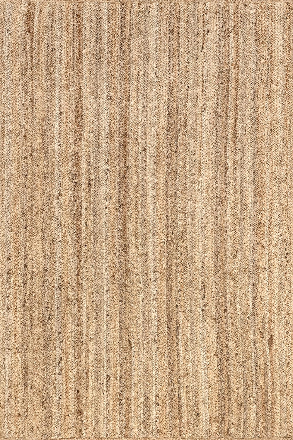 Oval 5X8 Rigo Jute Hand Woven Area Rug, Natural, Solid Farmhouse Design, Natural Fiber, for Bedroom, Living Room, Dining Room, Hallway, Office, Kitchen, Entryway - Image 3