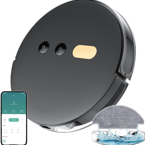 2-In-1 Robot Vacuum and Mop Combo - Robot Vacuum Cleaner with Air Aromatherapy, 8000Pa Super Suction, APP & Alexa Control, Self-Charging, Maps Multiple Floors, Ideal for Pet Hair/Carpets/Hard Floors
