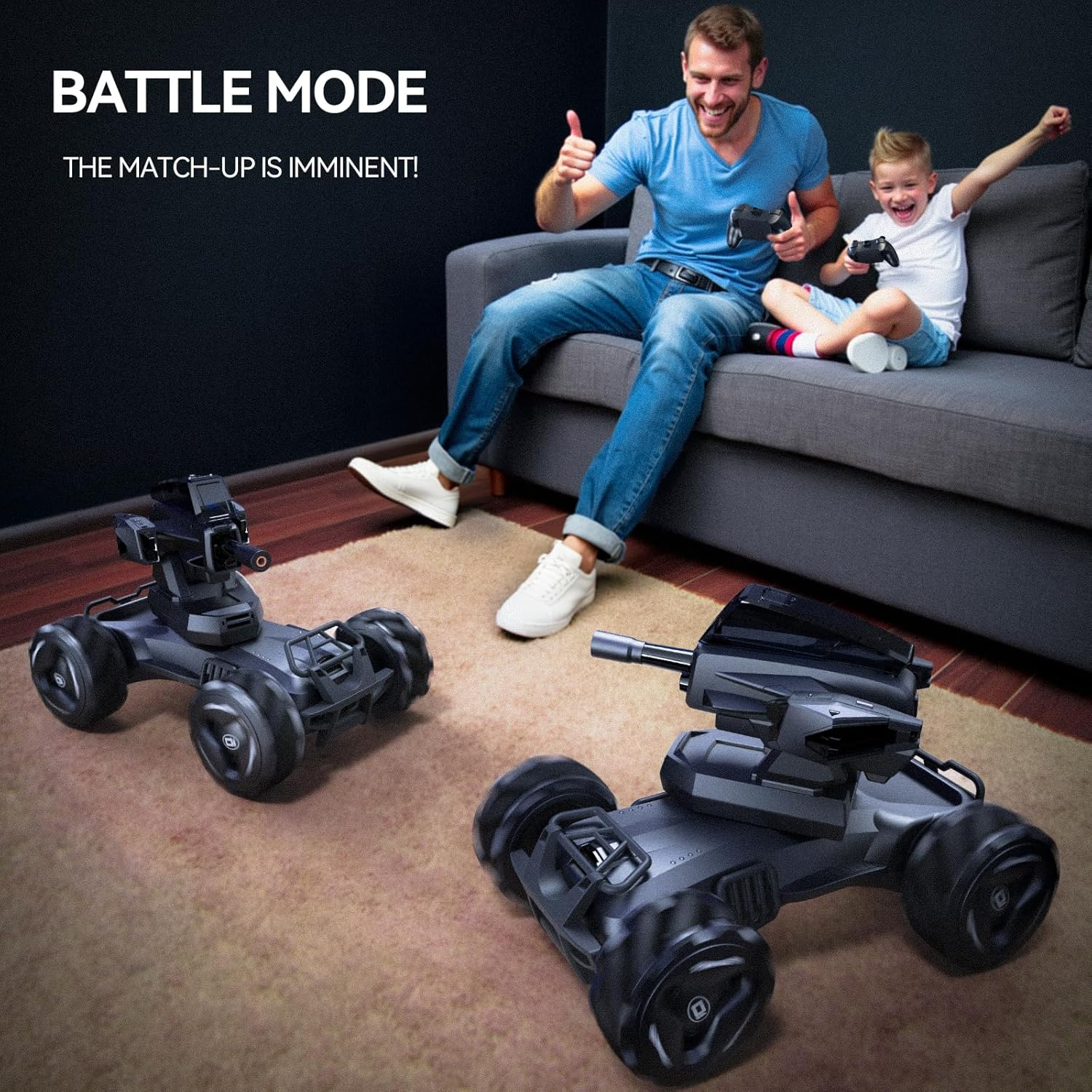 Veeinix RC Car Dual Power Combo: V997 1:10 Large Off-Road RC Truck (120Mins Play Time + STEM Toy) + V992 2-In-1 Transform Robot RC Car for Kids (One-Click Transformation+(Sound-Light) Perfect - Image 8