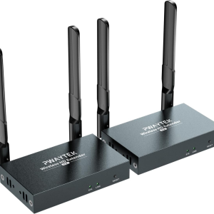 Wireless HDMI Transmitter and Receiver 4K: 1640FT/500M Range,Plug & Play, 1080P HD Output Wireless HDMI Extender Support 2.4/5Ghz for Streaming Video/Audio from Laptop,Pc,Smart Phone to Hdtv/Projector