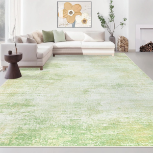 Area Rugs 8X10 Living Room: Washable Rug Modern Abstract Large Rugs Soft Non Slip Neutral Rug Stain Resistant Indoor Carpet for Bedroom Kitchen Dining Room Home Office Rugs(Green,8'X10')