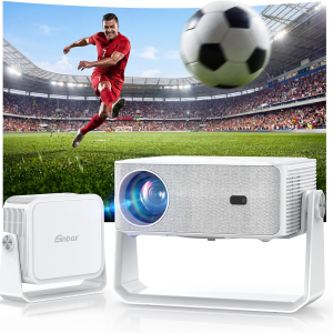 4K Outdoor Projector with Wifi and Bluetooth,2500 Ansi/Auto Focus & Keystone/Dolby Audio, Built-In Apps Compatible with Netflix/Youtube/Primevideo, Smart Proyector for Home Theater with HDR10+