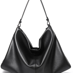 Minimalist Soft Leather Tote Bag Shoulder Purse for Everyday Work
