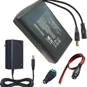 12V 10000Mah Lithium Ion Battery Pack with Charger Compatible with 12V Devices, Bike Light, DIY Project, Radio, LED Light Strip, CCTV Camera