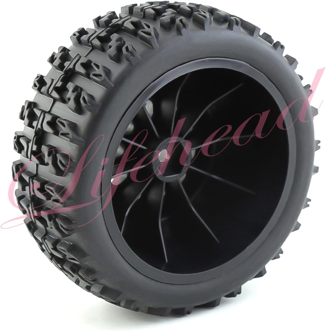 1/10 RC Short Course Truck Tires for All Terrain,Suitable for TRAXXAS Slash4X4 Huanqi 727 ARRMA SENTON 3S Losi Ford Raptor Baja Rey/ 113Mm OD High-Performance Short-Haul Truck Tires(Black) - Image 4