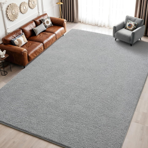 Area Rugs for Living Room Bedroom 5X8 Grey, Soft Modern Large Rugs Indoor Non Slip Fluffy Rug Minimalist Low Pile Washable Carpet Rug for Kids Boys Girls Dorm Classroom Nursery Home Decor