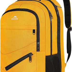 17 Inch Travel Backpack, Water Resistant Commute Work Carryon Bag with anti Theft Pocket & Luggage Sleeve, Fashion Large College Laptop Daypck, Warm Gifts Backpack for Men Women