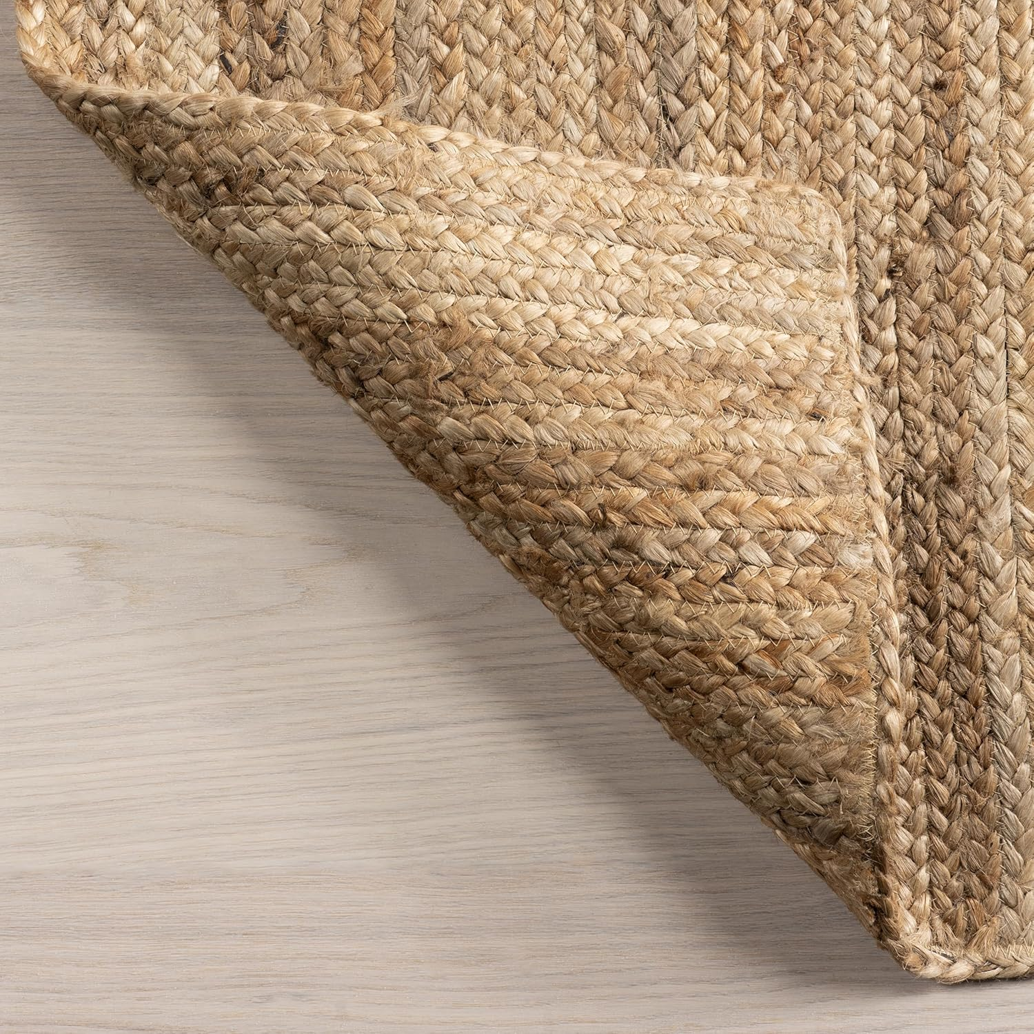 2X14 Rigo Jute Hand Woven Area Rug, Natural, Solid Farmhouse Design, Natural Fiber, for Bedroom, Living Room, Dining Room, Hallway, Office, Kitchen, Entryway - Image 5