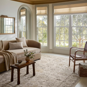 Loloi Magnolia Home by Joanna Gaines Pace Collection PAC-01 Natural/Stone 2'-7" X 7'-6" Runner Rug