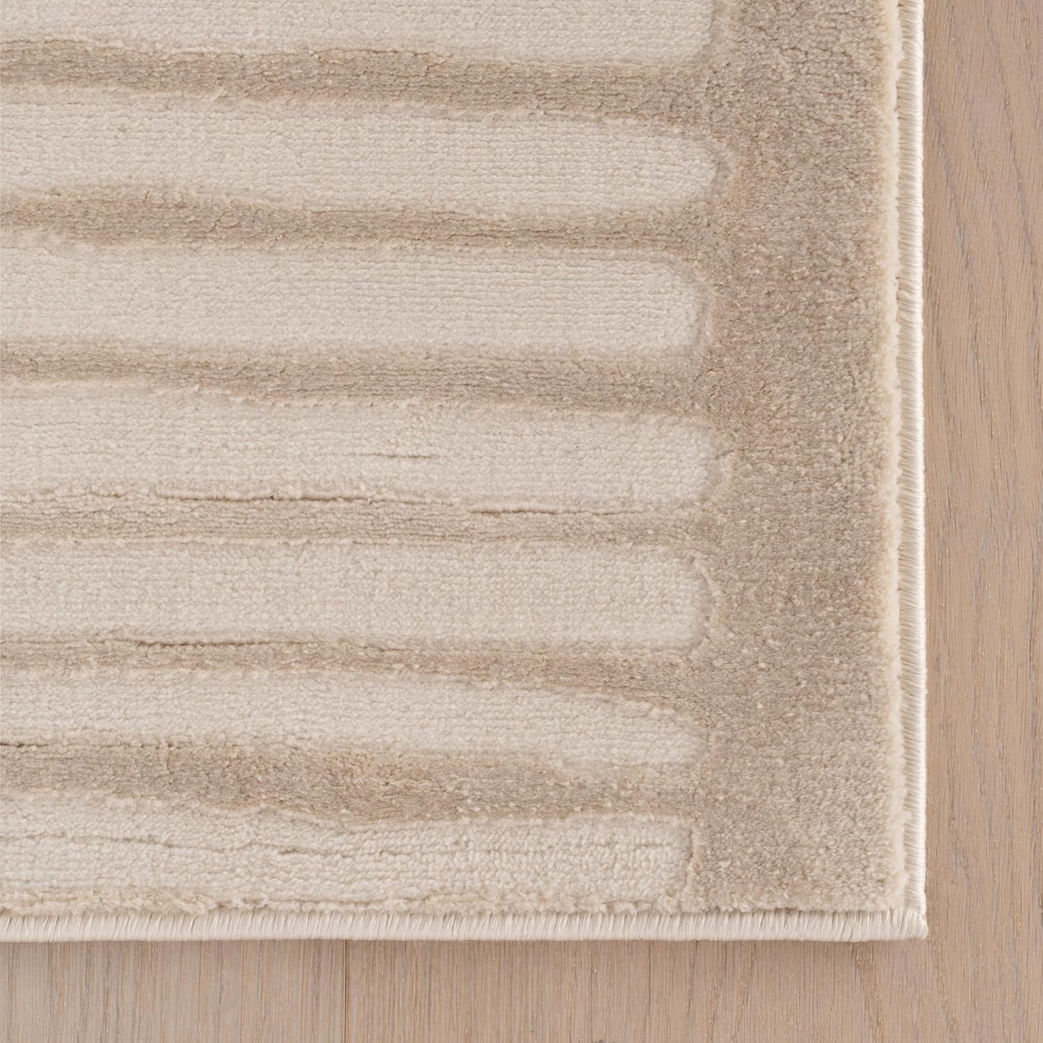 Kailani Geometric 12' X 15' Machine Washable Area Rug for Living Room Bedroom Dining Room, Cream - Image 4