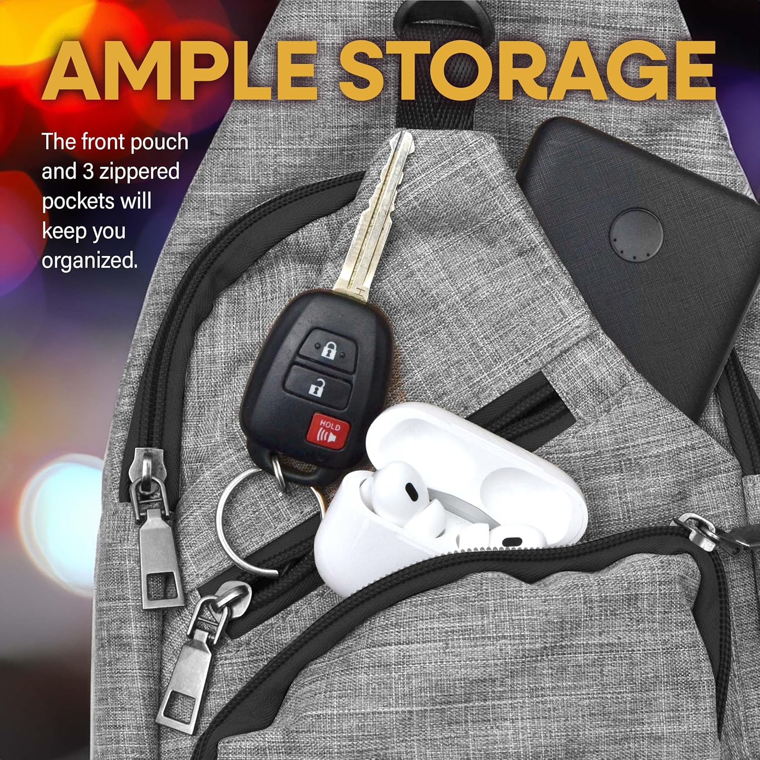 Anti-Theft Daypack: anti Theft Crossbody Bag, Lightweight for Travel, Hiking, or Everyday Pickpocket Protection - Image 3