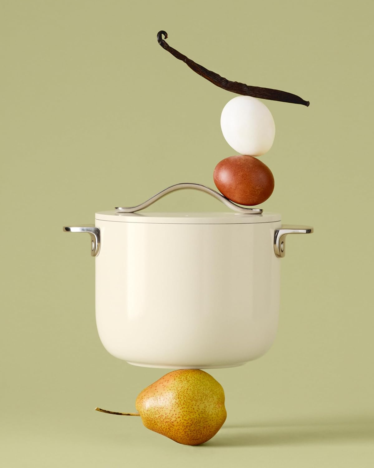 Caraway Petite Cooker - 2 Qt Ceramic Coated Pot - Free from Forever Chemicals - Perfect for Rice, Grains, or Sauces - Navy - Image 7