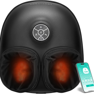 Foot Massager with Heat - 2026 Upgraded Shiatsu Deep Kneading Machine, Multi Air Compression Intensity, Smart APP Mobile Remote Control, Feet Massage for Mom Women