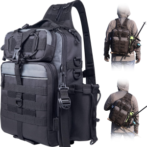 Outdoor Tackle Bag - Large Water-Resistant Fishing Backpack