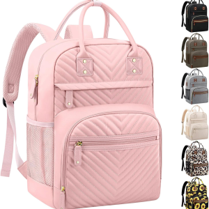 Diaper Bag Backpack Tote for Women Large Capacity, Baby Bag with Insulated Pockets Multifunctional Diaper Bags for Baby Girl Boy Waterproof Baby Bags for Boys Girls Maternity Bag Baby Pink