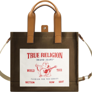 True Religion Tote, Women'S Travel Shoulder Bag with Adjustable Strap
