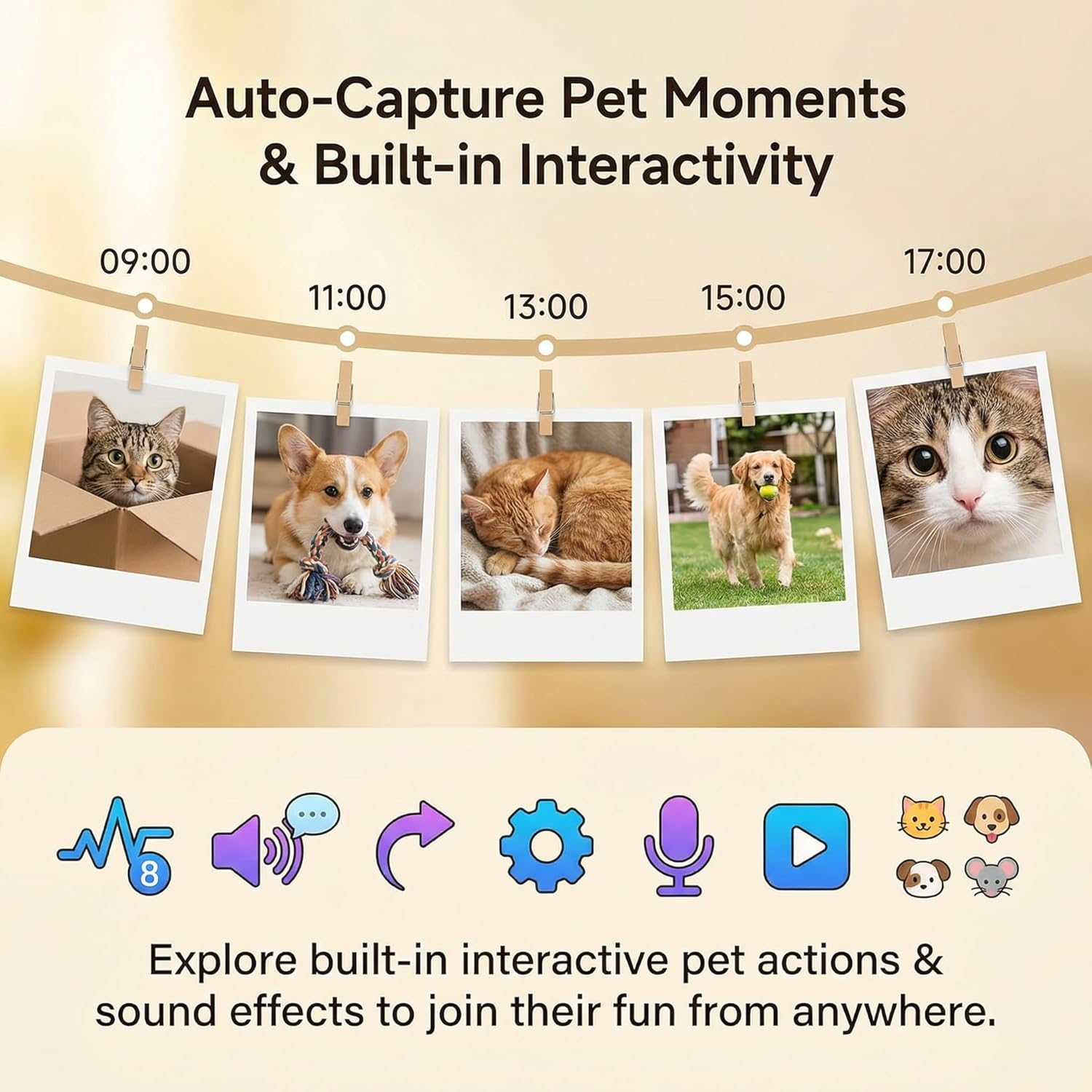 Mini Pet Camera Robot - Enabot EBO ROLA 2K HD Indoor Movable Camera with 5000Mah Battery, Two-Way Talk, Night Vision, Motion Detection, One-Touch Call for Pet Monitoring & Family Companion - Image 6