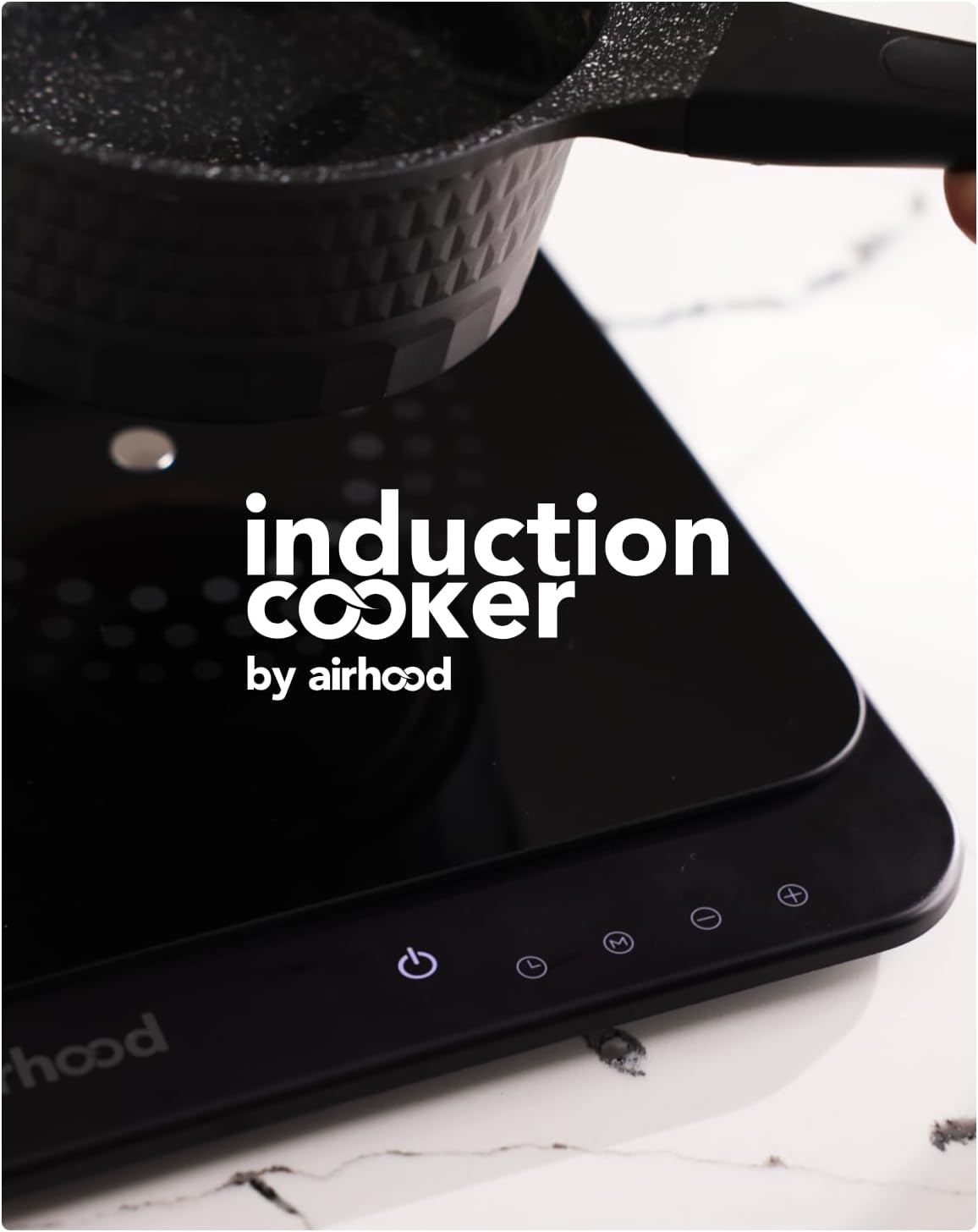 Ultra-Slim Induction Cooktop, Portable Countertop Hot Plate Burner | Compact 120V Induction Burner with Copper Coil, 10 Power Levels, 140-464°F Temp Control, Cookware Detection and Shutoff - Image 2