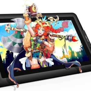 15.6" Drawing Tablet with Screen Xppen Artist 15.6 Pro Tilt Support Graphics Tablet Full-Laminated Red Dial (120% Srgb) Drawing Monitor Display 8192 Levels Pressure Sensitive & 8 Shortcut Keys