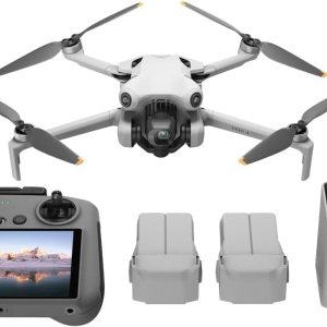 DJI Mini 4 Pro Fly More Combo plus with DJI RC 2, (Including 1-Year DJI NYC Care Plan) Drones with Camera for Adults 4K, 3 Intelligent Flight Battery plus for up to 135 Mins Flight Time, Smart Return to Home, Drone for Beginners