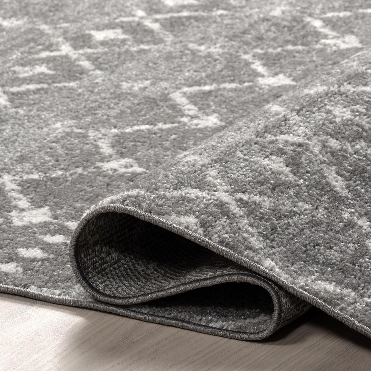2X12 Moroccan Blythe Area Rug, Dark Grey, Faded Bohemian Design, Stain Resistant, for Bedroom, Dining Room, Living Room, Hallway, Office, Kitchen, Entryway - Image 7