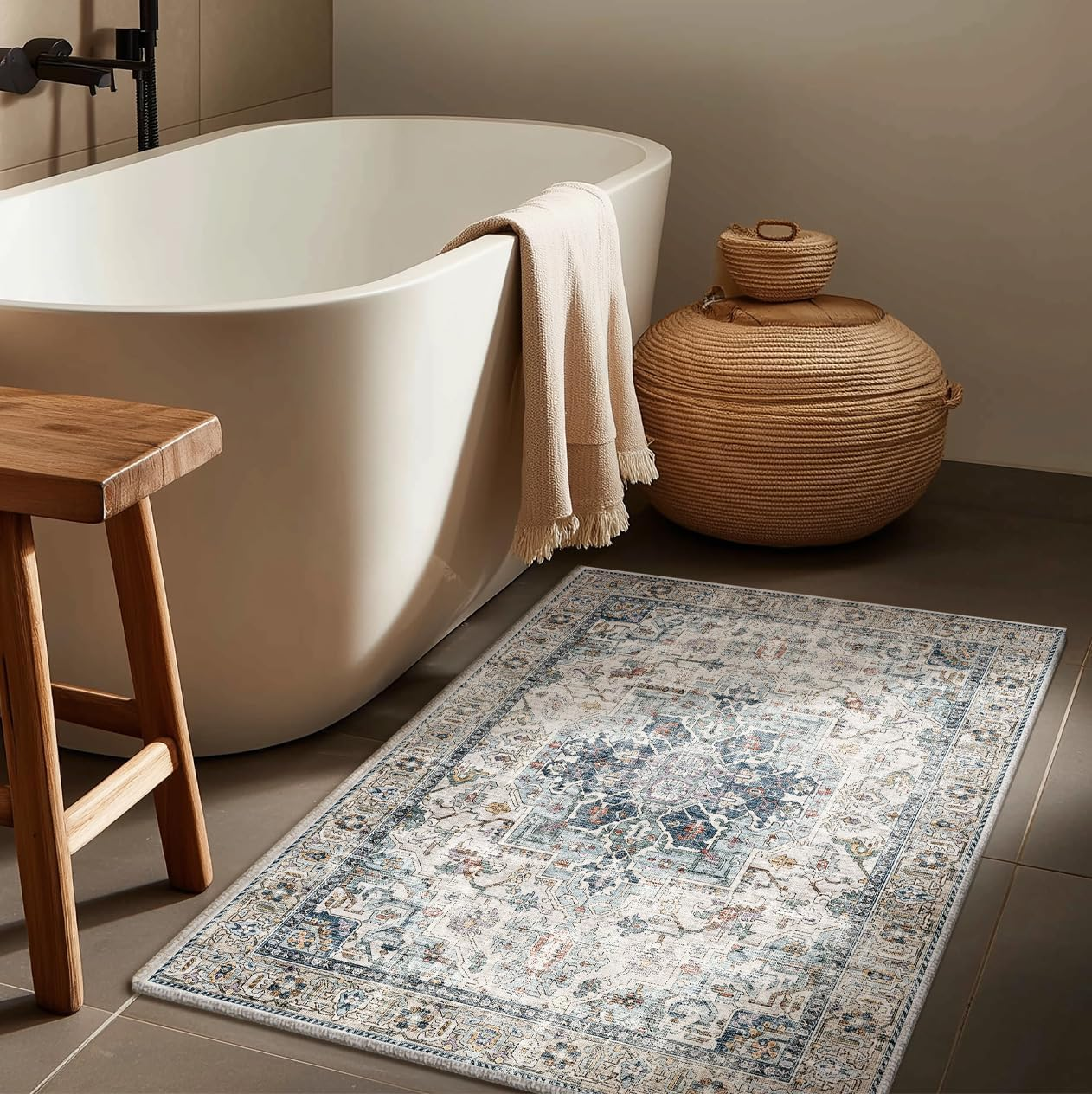 Machine Washable Throw Rugs for Entryway: Door Mat Indoor Entrance 2X3 Small Rug Stain Resistant Non-Slip Low Pile Soft Carpet for Kitchen Front Door Indoor Entry Bathroom Bedroom - Image 7