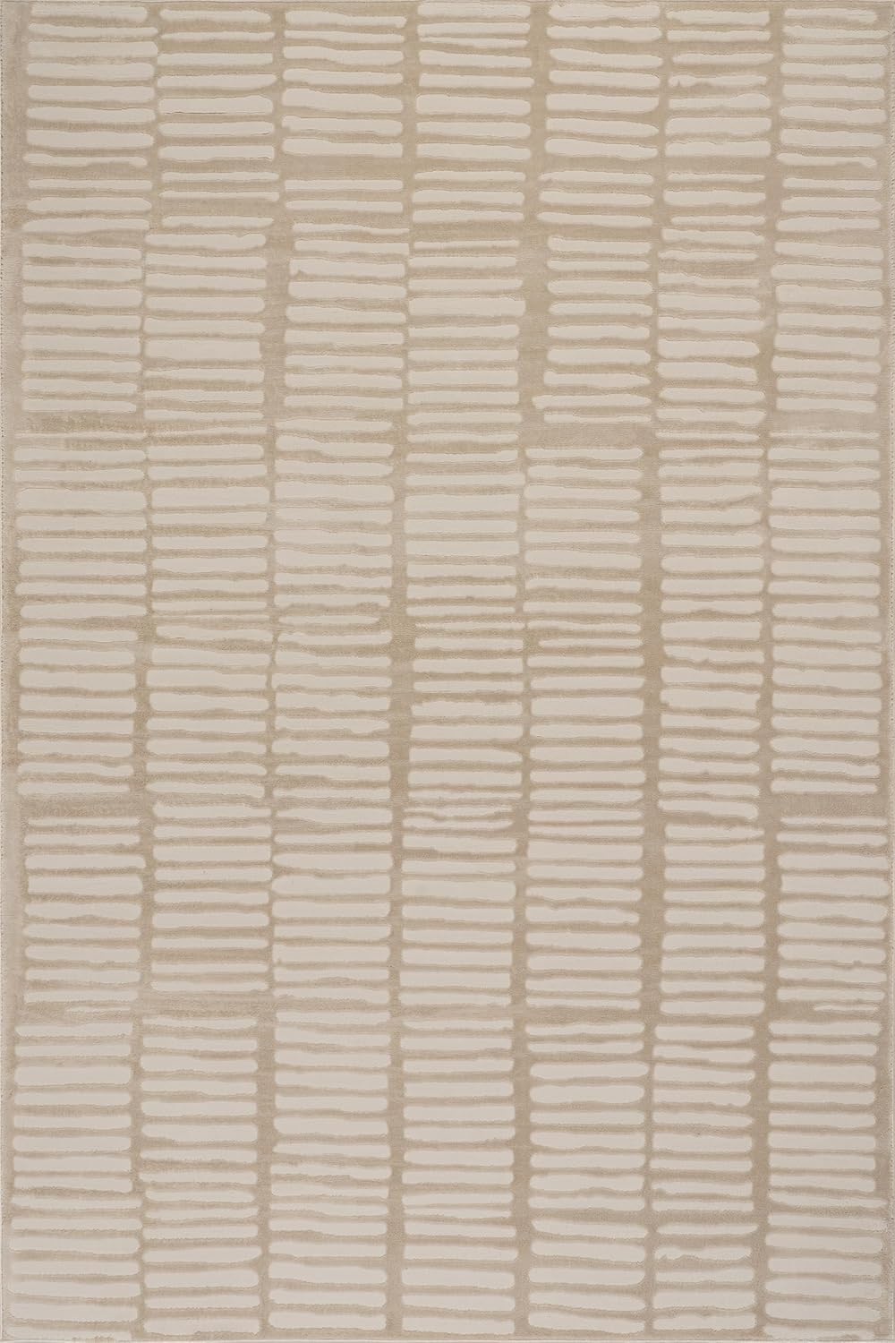 Kailani Geometric 12' X 15' Machine Washable Area Rug for Living Room Bedroom Dining Room, Cream - Image 3