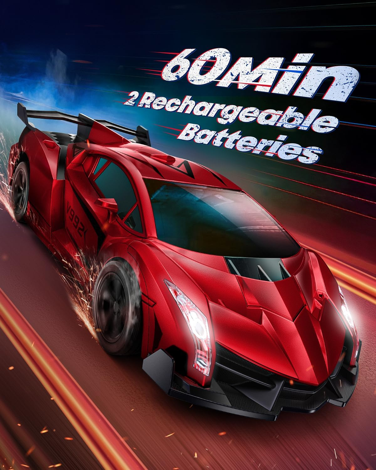 Veeinix RC Car Dual Power Combo: V997 1:10 Large Off-Road RC Truck (120Mins Play Time + STEM Toy) + V992 2-In-1 Transform Robot RC Car for Kids (One-Click Transformation+(Sound-Light) Perfect - Image 5
