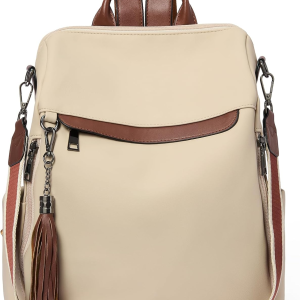 Backpack Purse for Women, PU Leather anti Theft Travel Purse Shoulder Bags with Tassel