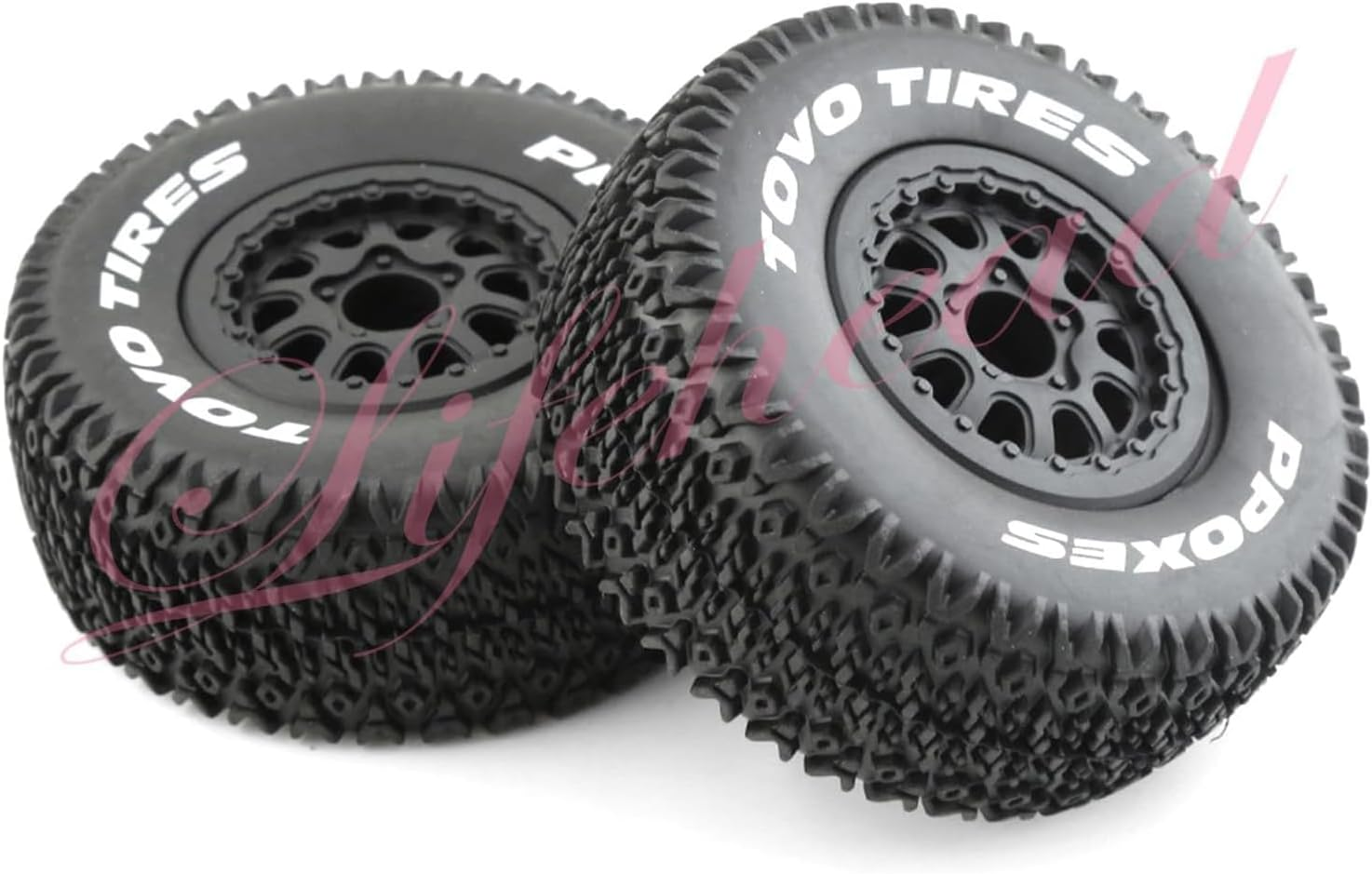 1/10 RC Short Course Truck Tires for All Terrain,Suitable for TRAXXAS Slash4X4 Huanqi 727 ARRMA SENTON 3S Losi Ford Raptor Baja Rey/ 113Mm OD High-Performance Short-Haul Truck Tires(Black) - Image 6