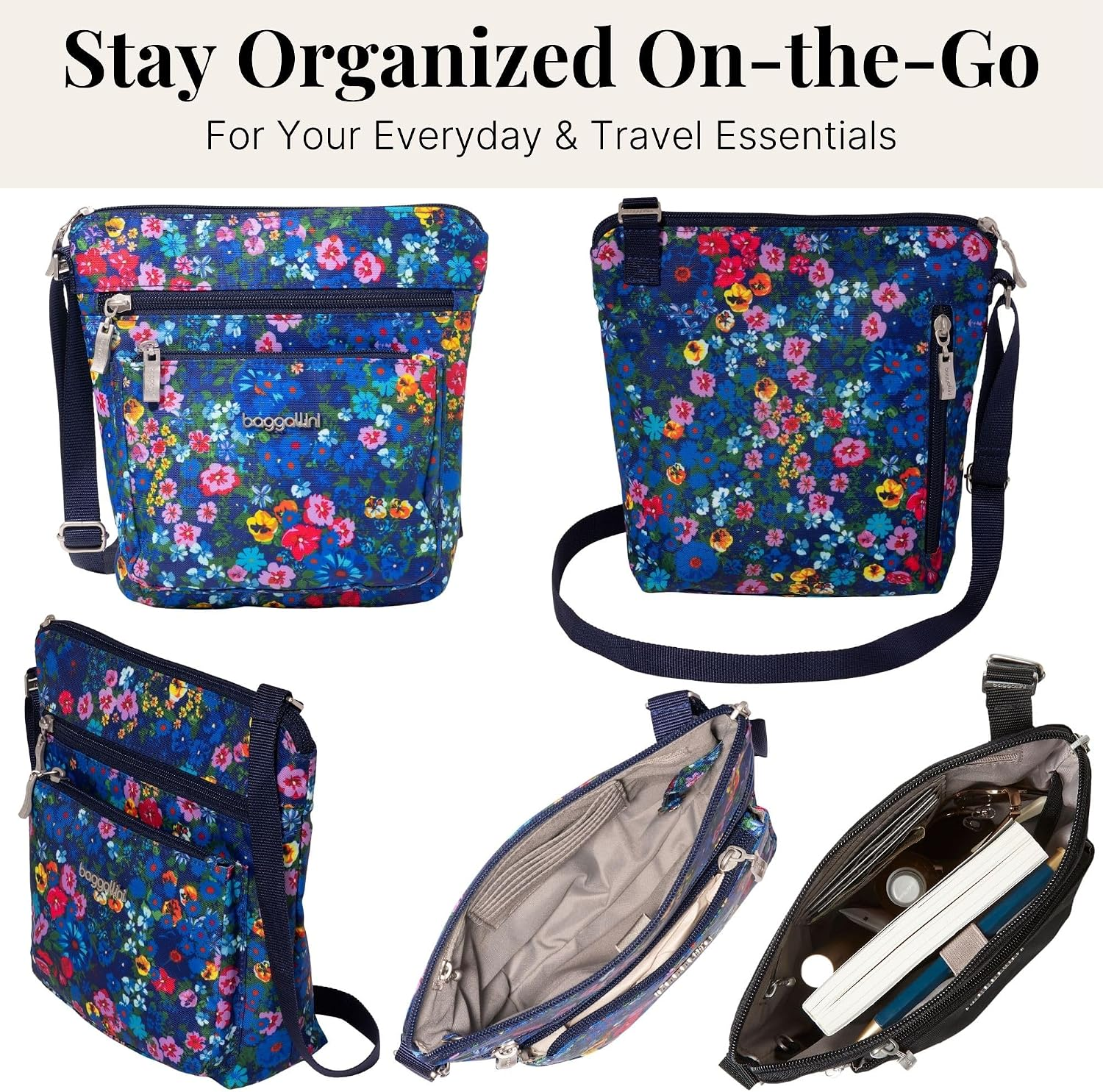 Pocket Crossbody Bags for Women 8X8 Small Lightweight Durable Water-Resistant Travel Purse W/Rfid - Image 7