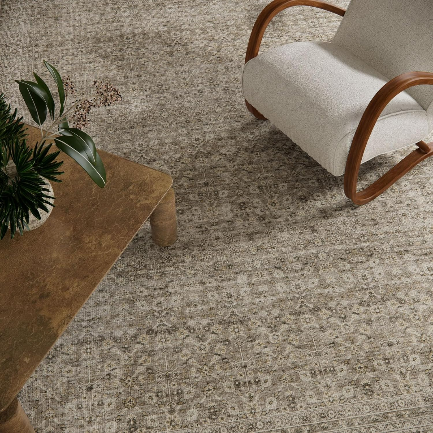 4X6 Washable Area Rugs for Entryway: Door Mat Indoor Entrance Throw Rug Non Slip Low Pile Kitchen Rug for Front Door Indoor Entrance Entry Kids Room - Image 3