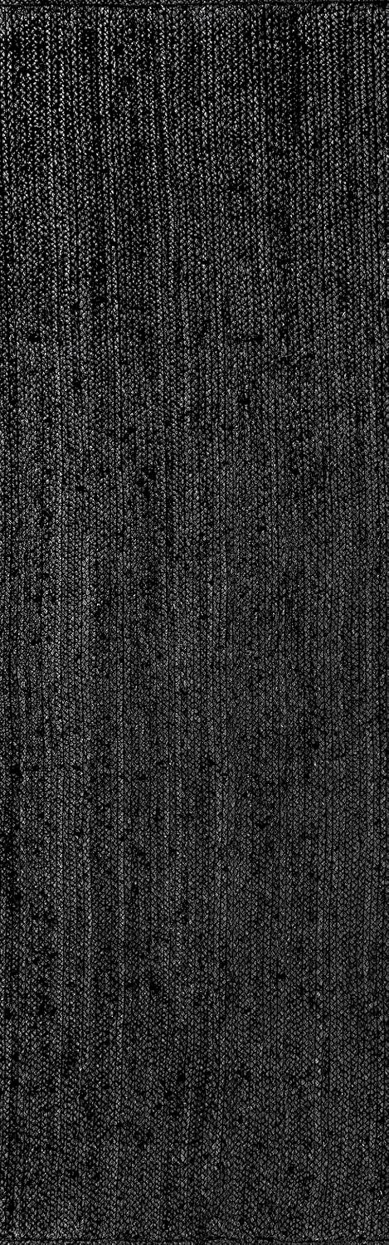 2X6 Rigo Jute Hand Woven Area Rug, Black, Solid Farmhouse Design, Natural Fiber, for Bedroom, Living Room, Dining Room, Hallway, Office, Kitchen, Entryway - Image 3