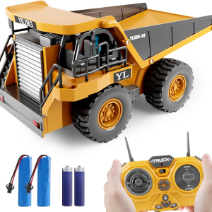 Remote Control Dump Truck Toys for Boys 4-7,Construction Rc Car with Lights/Sounds for Kids Age 8-12 Year Old,Ideal for Boys Age 3+
