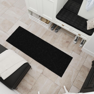 Shag Area Rug 3' X 4', Fluffy Bedroom Rug with Non-Slip Rubber Backing, Soft Non-Shedding Accent Rug for Living Room, Nursery, Entryway, Dorm, Black