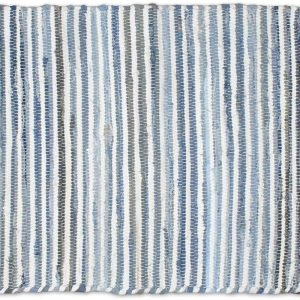 Chindi Home Collection Handwoven Multicolor Area Rag Run, 4X6', Denim