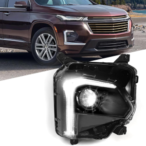 LED Headlights Assembly [W/Led DRL] Compatible with Chevy Traverse 2022 2023 LED Projector Headlight with LED DRL Factory Headlamps Right Passenger Side RH GM2503525