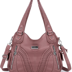 Purses and Handbags Women Fashion Tote Bag Shoulder Bags Top Handle Satchel Purses Washed Synthetic Leather Handbag