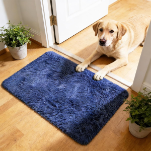 2X3 Fluffy Area Rugs for Bedroom Living Room,Small Soft Shag Fuzzy Rug Non-Shedding Indoor Plush Carpet for Bedroom Dorm Home Decor,Blue